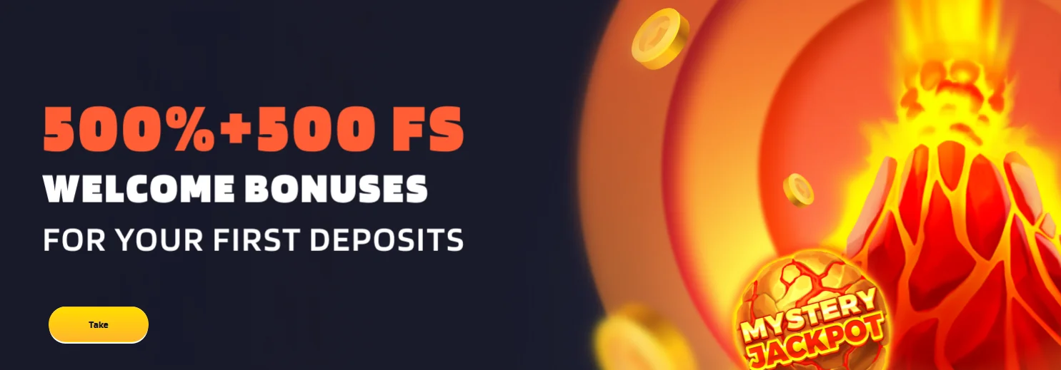 welcome bonuses for your first deposits banner